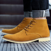 Men's Casual Pointed Toe Flat Martin's Boots